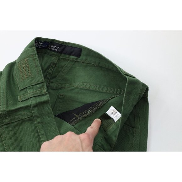 NOS Vtg 90s Marithe Francois Girbaud Mens 32x32 Baggy Relaxed Fit Jeans Green - Picture 6 of 11